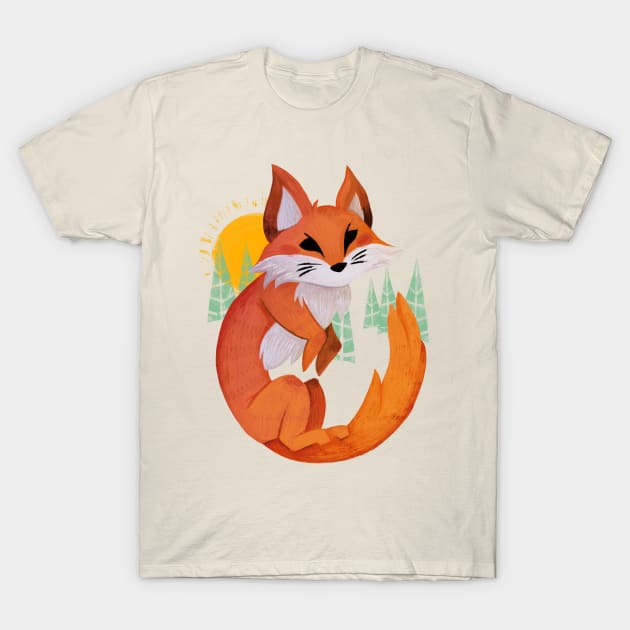 Fox T-Shirt by Blanquiurris